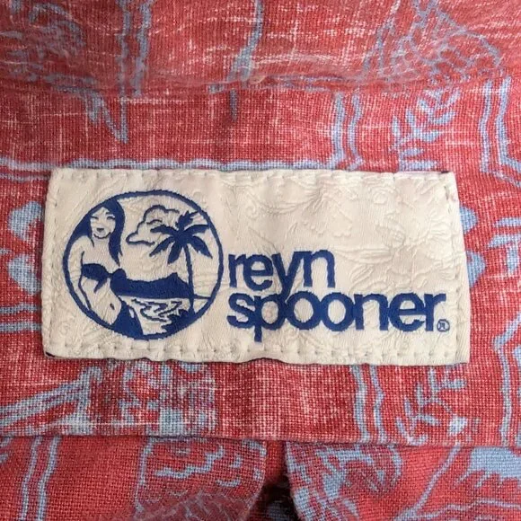 Reyn Spooner Short Sleeve Button Down Hawaiian Shirt 60th anniversary - Size L - Picture 4 of 10